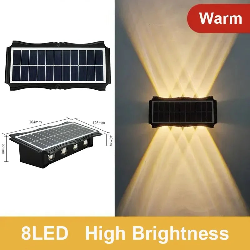Up & Down Solar Wall Light