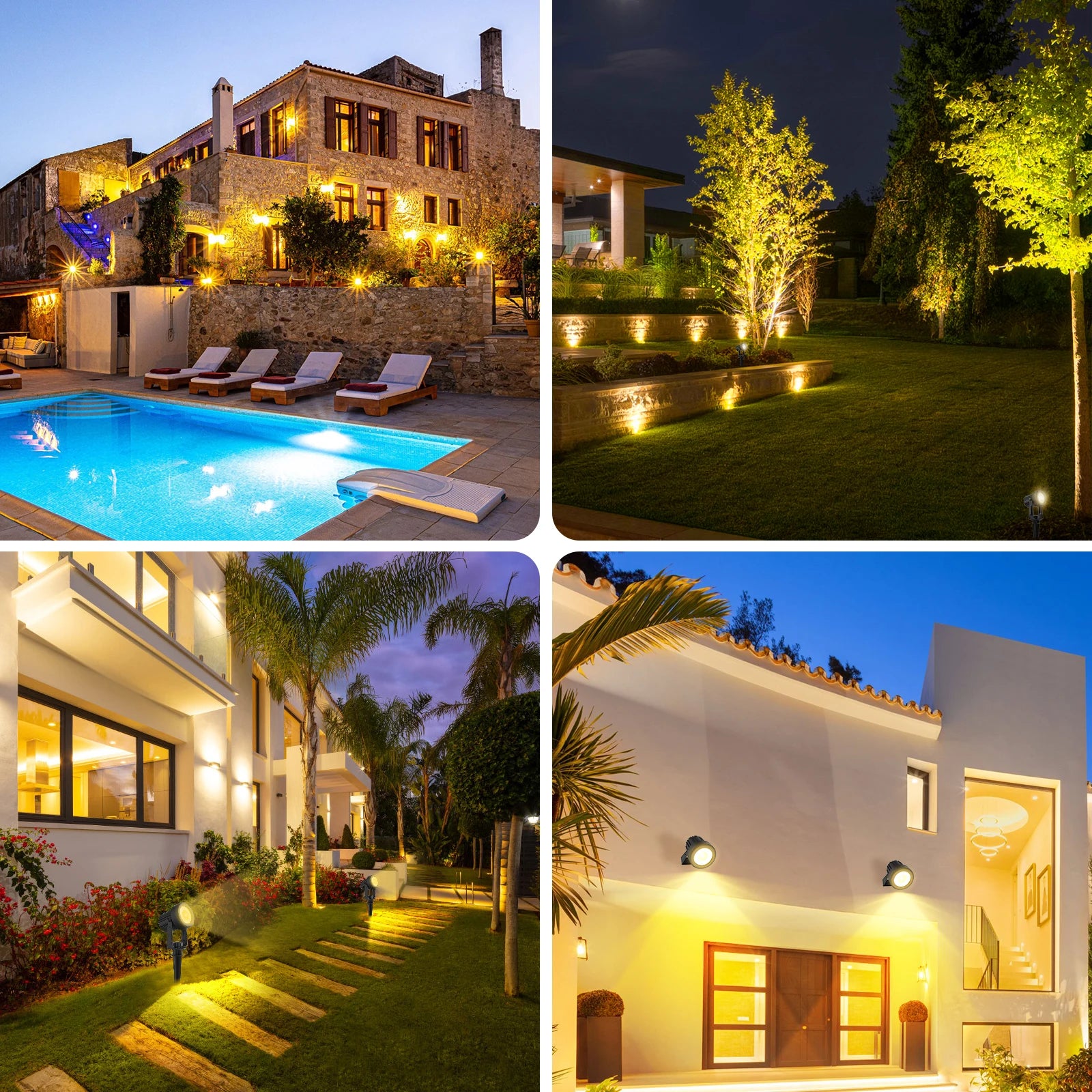 Solar Landscape Spotlight for Trees
