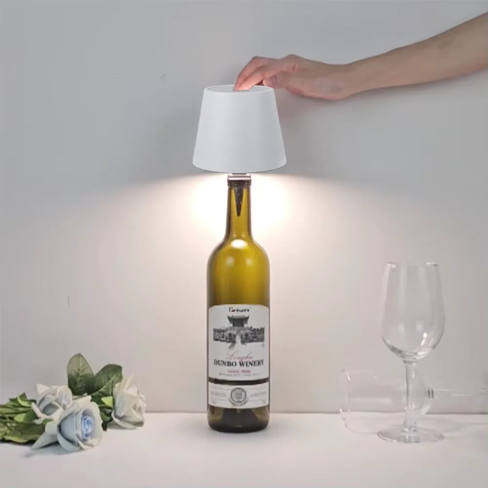 Wireless Wine Bottle Table Lamp