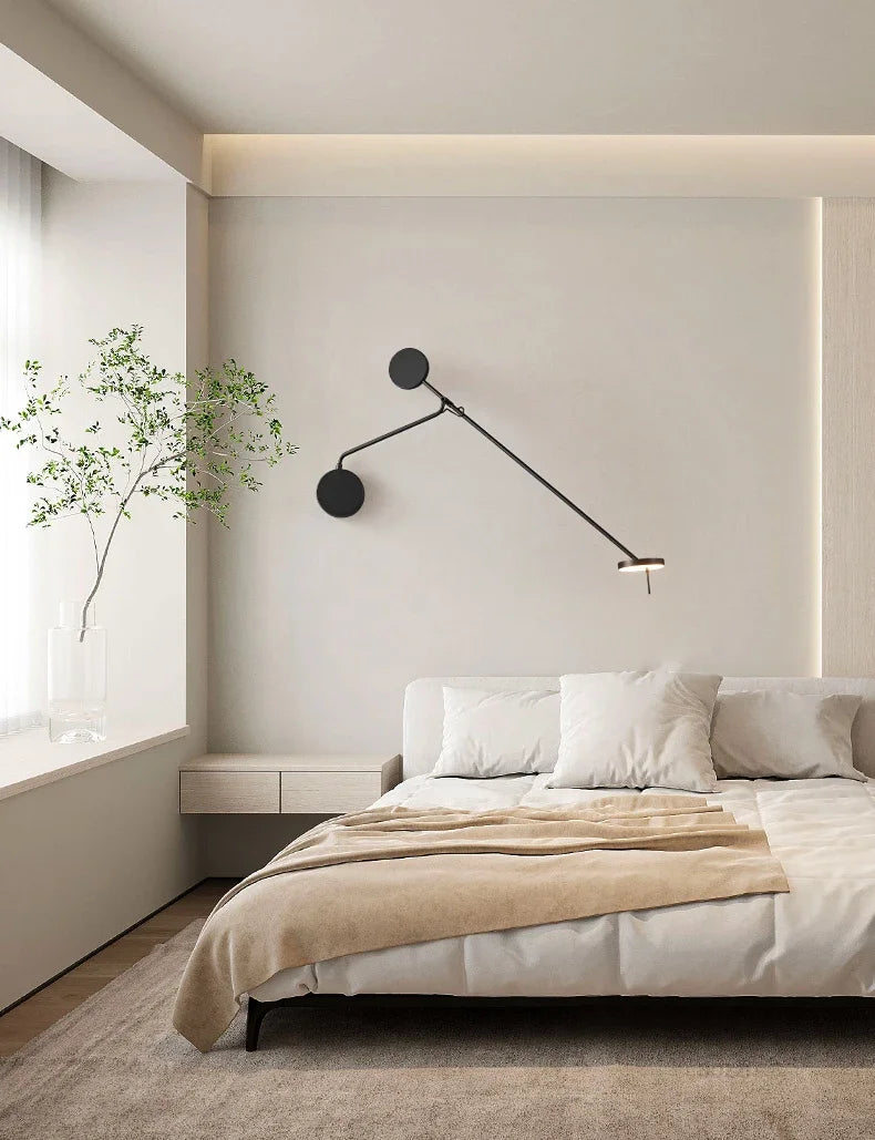 Designer Creative Long Pole Swing Arm Style Wall Lamp Home Bedside