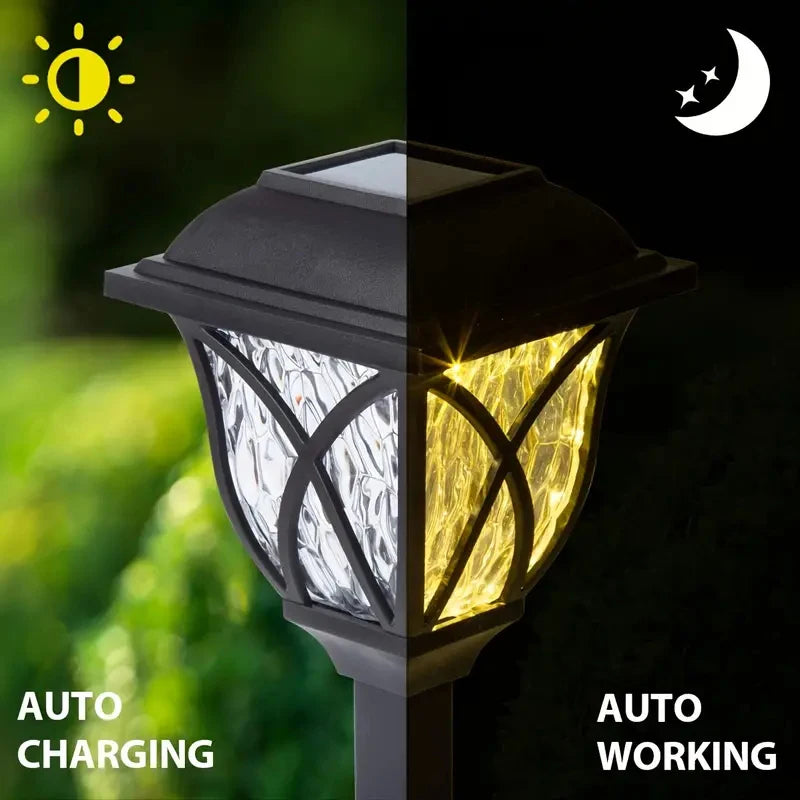 1-10 Pack Solar Yard Lights Bright Lawn Lights Outdoor Waterproof Led