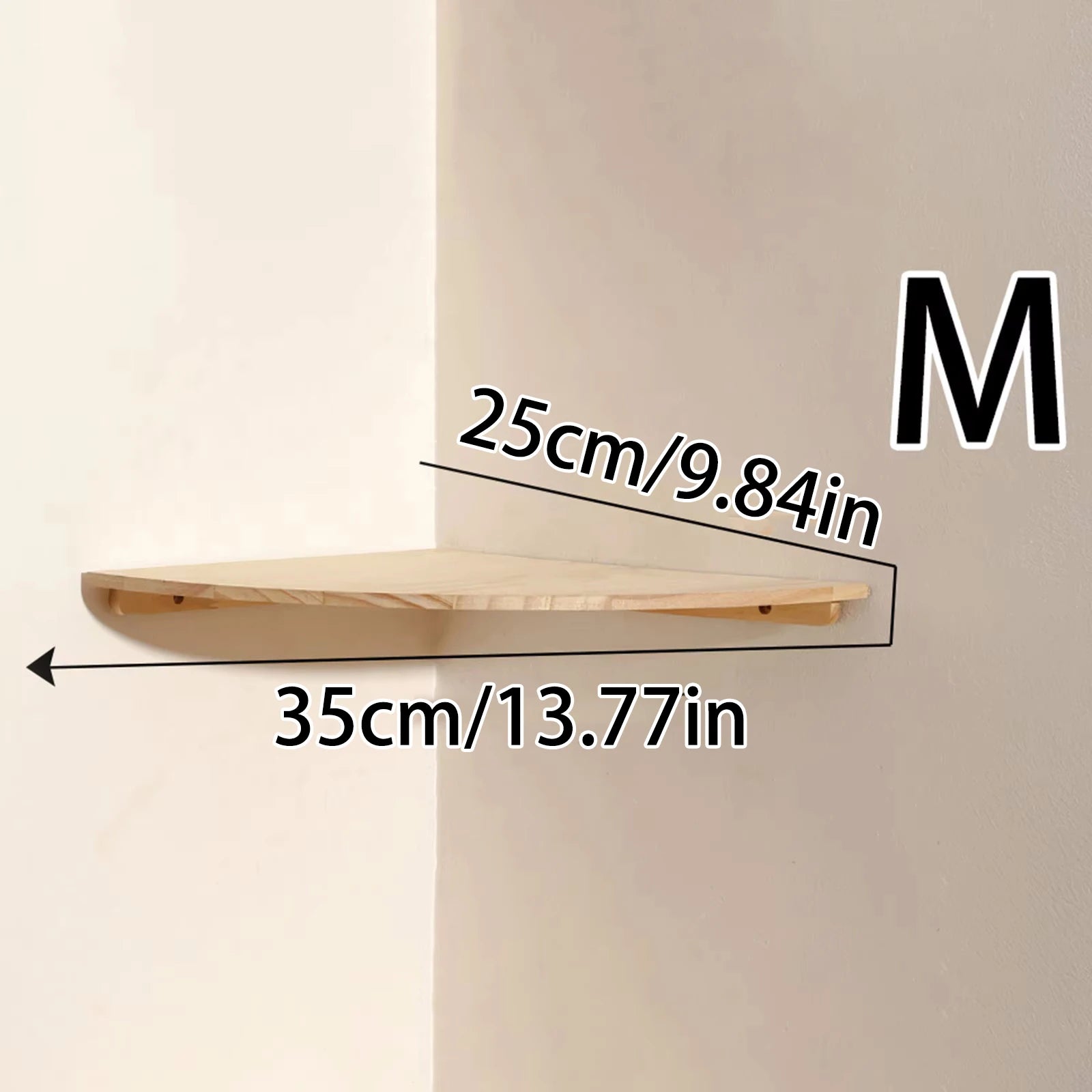Scalloped Corner Floating Shelf