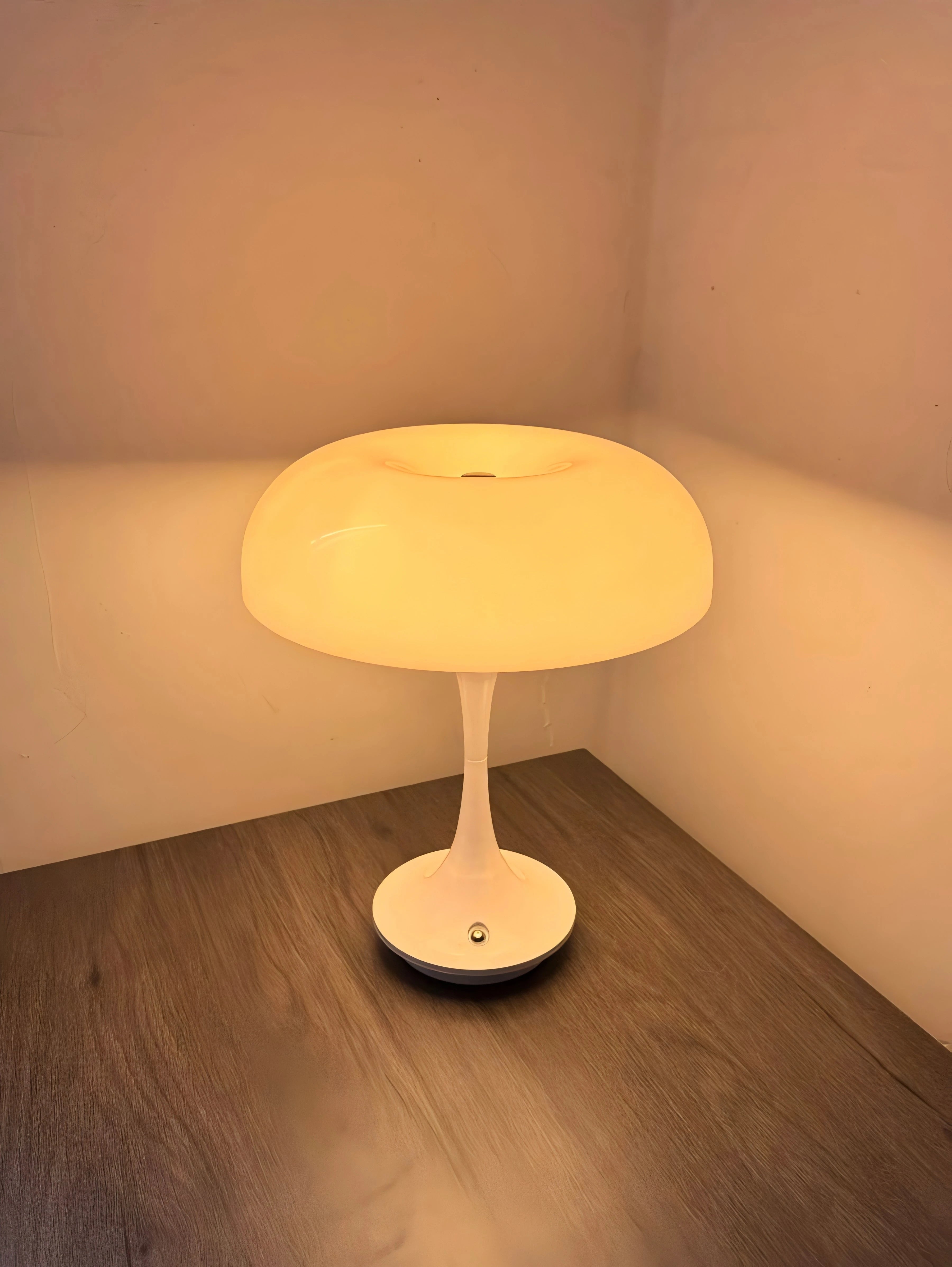 Cordless Mushroom Table Lamp with Touch Dimming