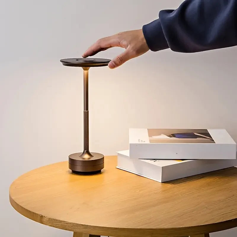 Aluminum Cordless Touch Table Lamp