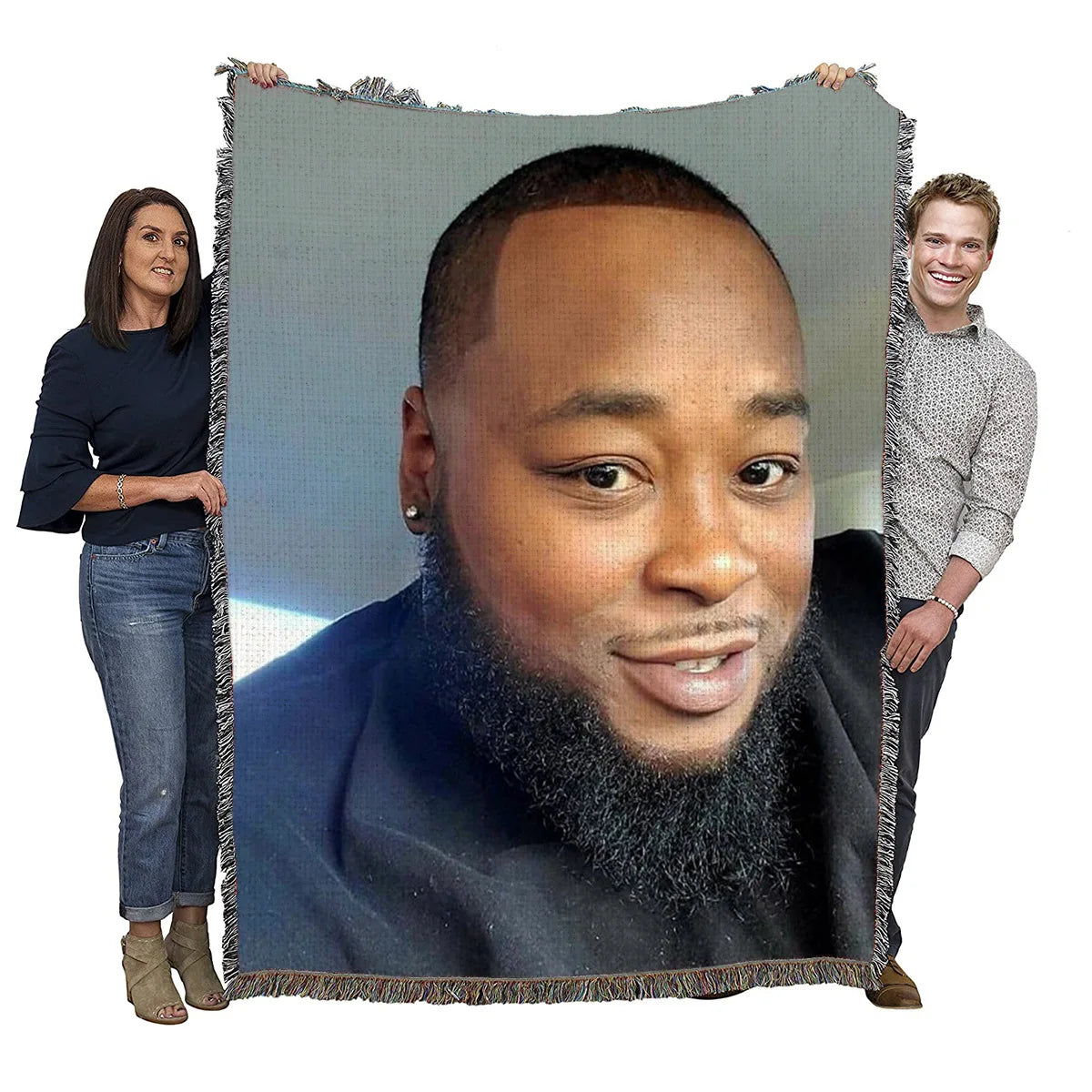 Custom Photo Woven Blanket