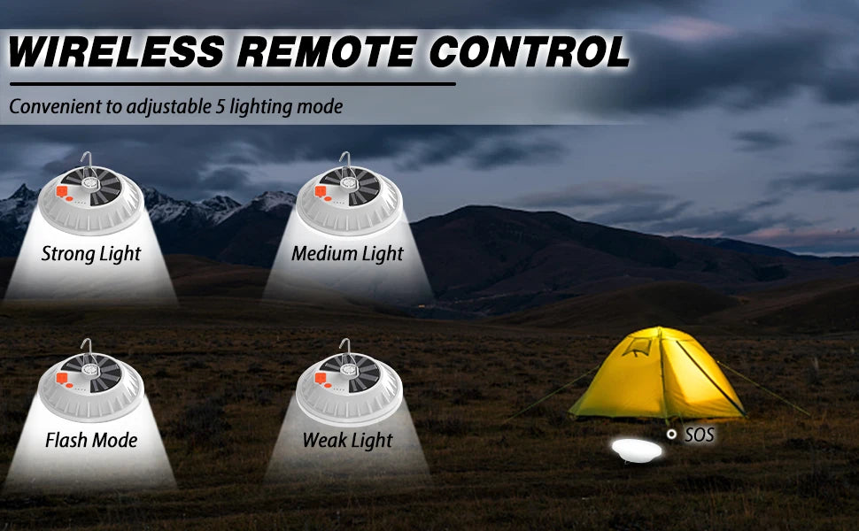 Outdoor Lighting LED Leaf Camping Lamp Hung Emergency Solar USB
