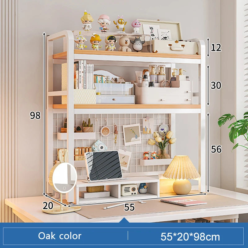 Grid Bookshelf Desktop Storage Rack