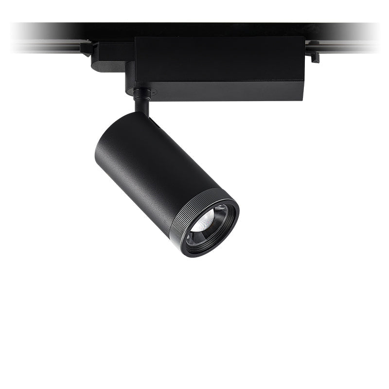 Adjustable Aluminum Zoomable LED Track Spotlight - Industrial Cylinder