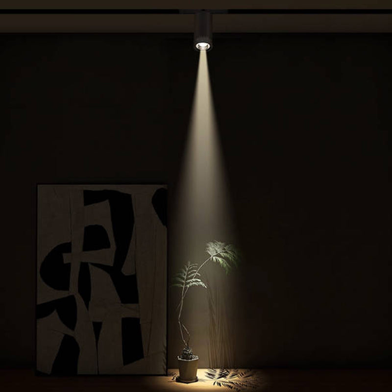 Adjustable Aluminum Zoomable LED Track Spotlight - Industrial Cylinder