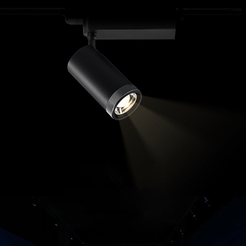 Adjustable Aluminum Zoomable LED Track Spotlight - Industrial Cylinder