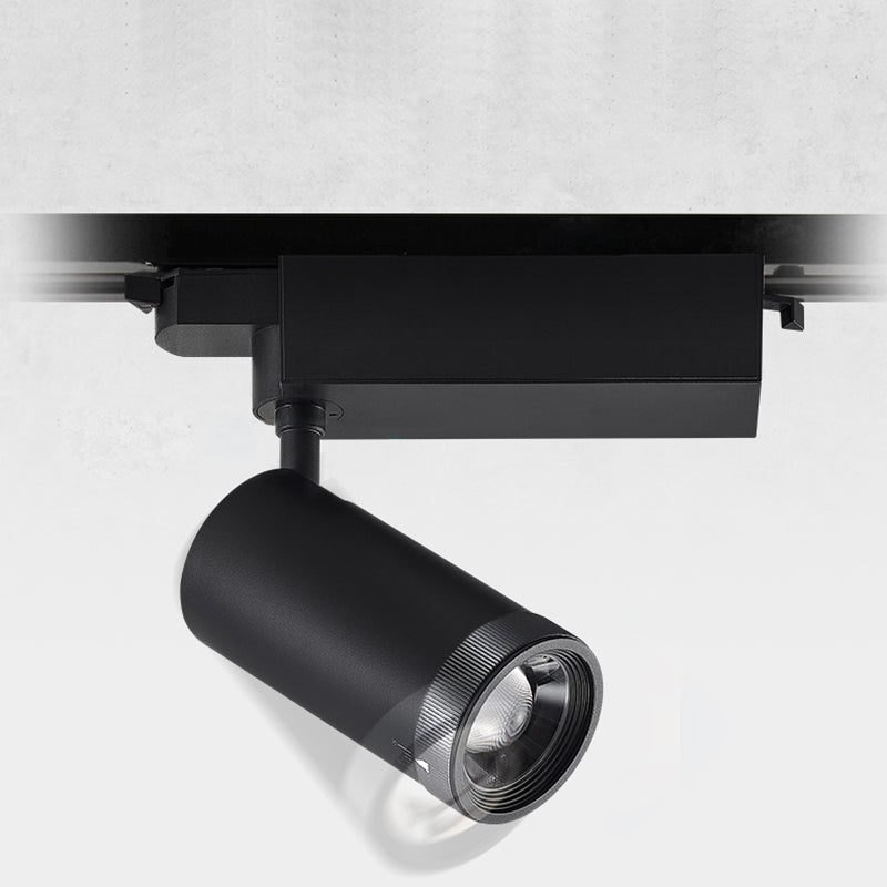 Adjustable Aluminum Zoomable LED Track Spotlight - Industrial Cylinder
