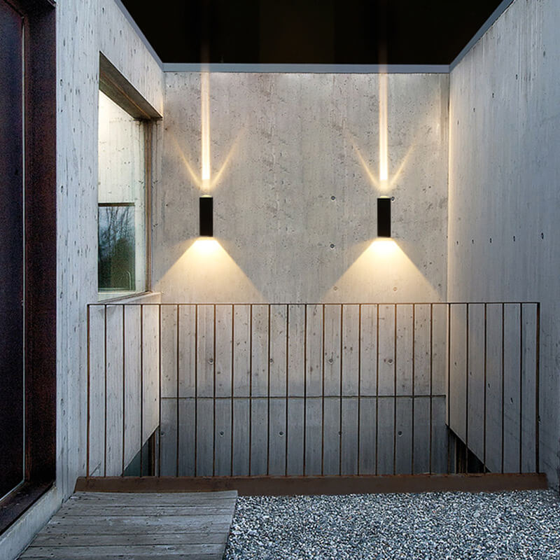 Modern Rectangular LED Outdoor Wall Sconce Lamp