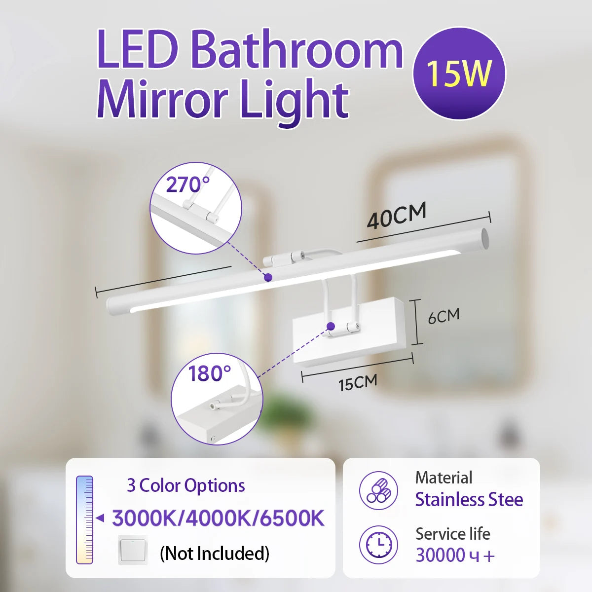 Tricolor Mirror Front Light