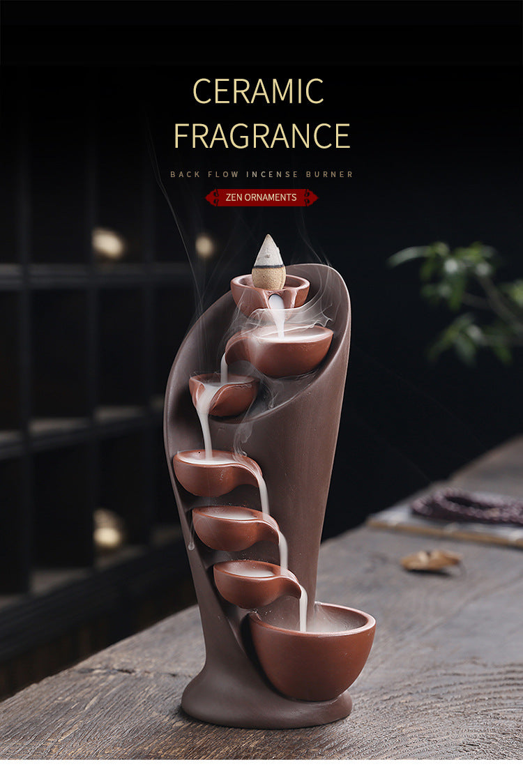 Handmade Torch Waterfall Incense Burner