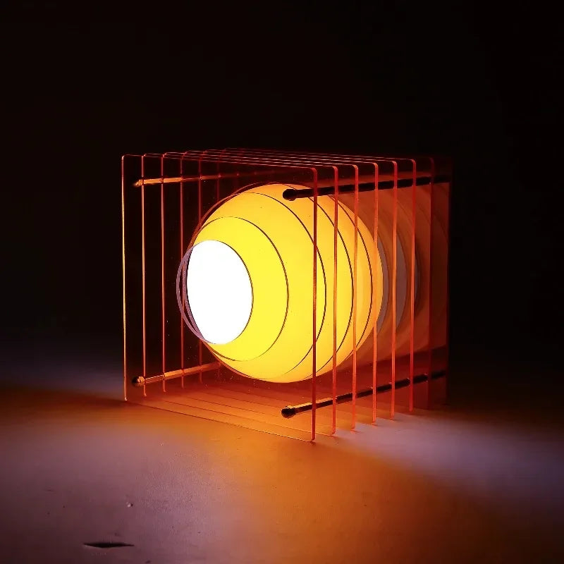 Acrylic Layered Moon Lamp