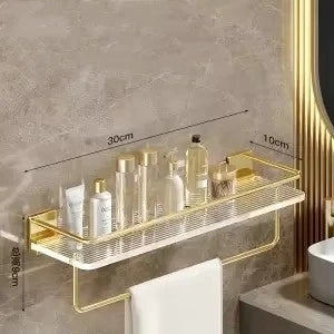 Punch-free Acrylic Bathroom Shelf