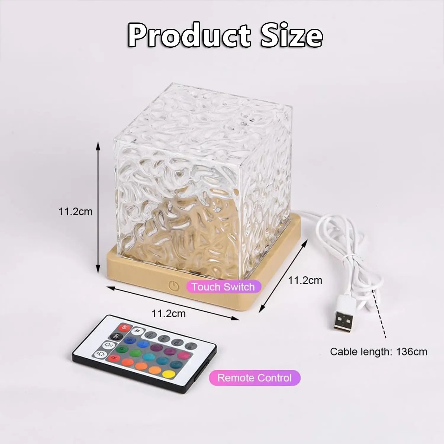 Water Ripple Projector Night Light