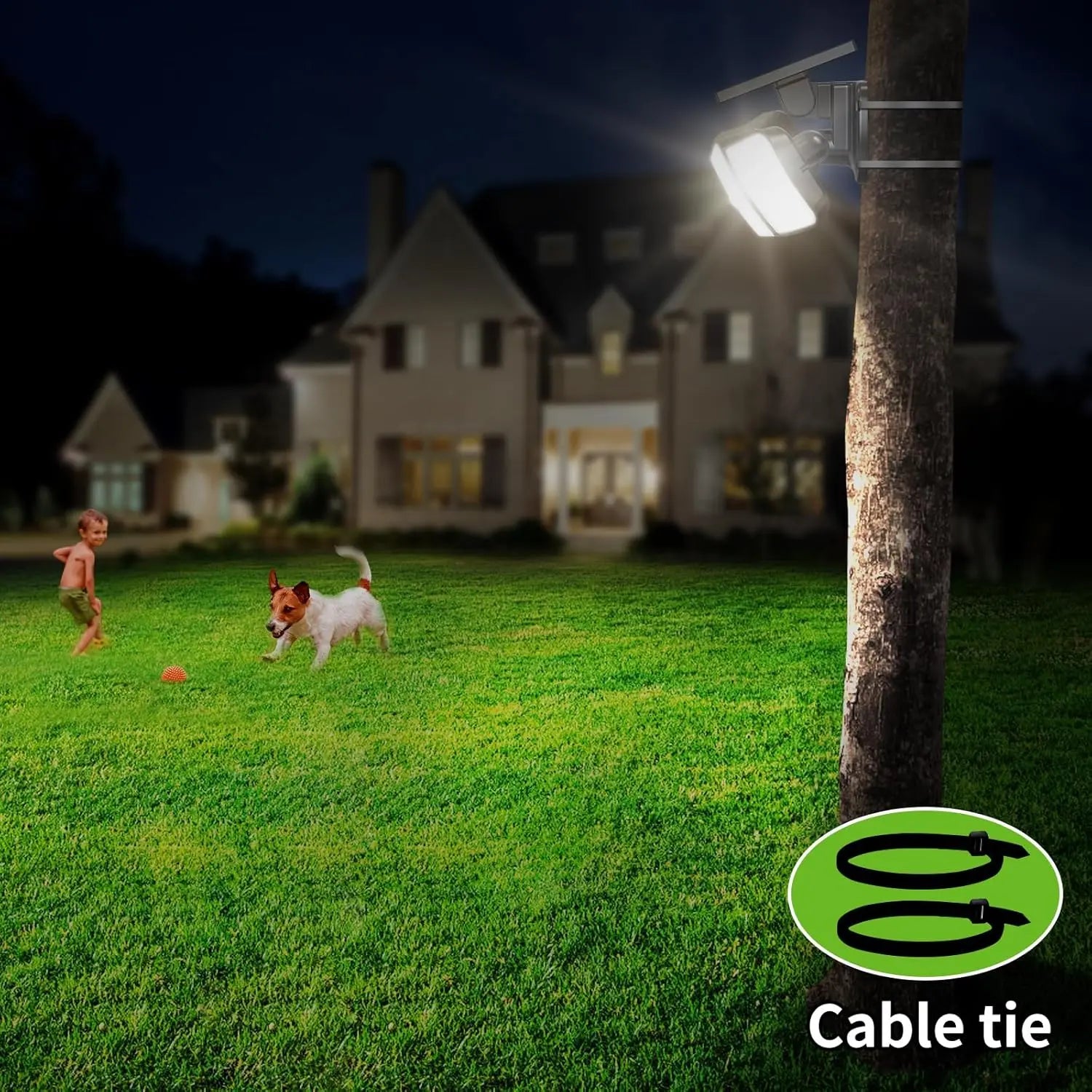 Solar Security Flood Light With Motion Sensor