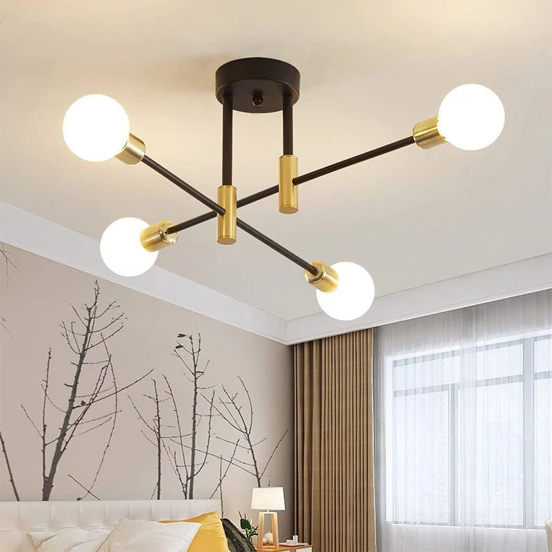 Retro Industrial Iron Ceiling Chandelier