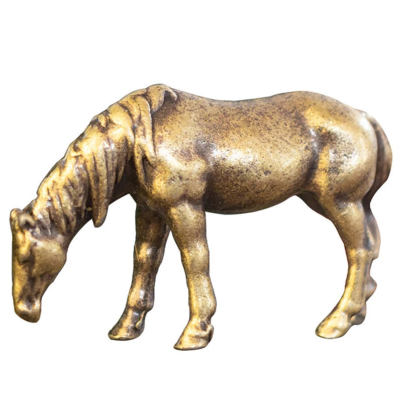 Miniature Brass Horse Figurines