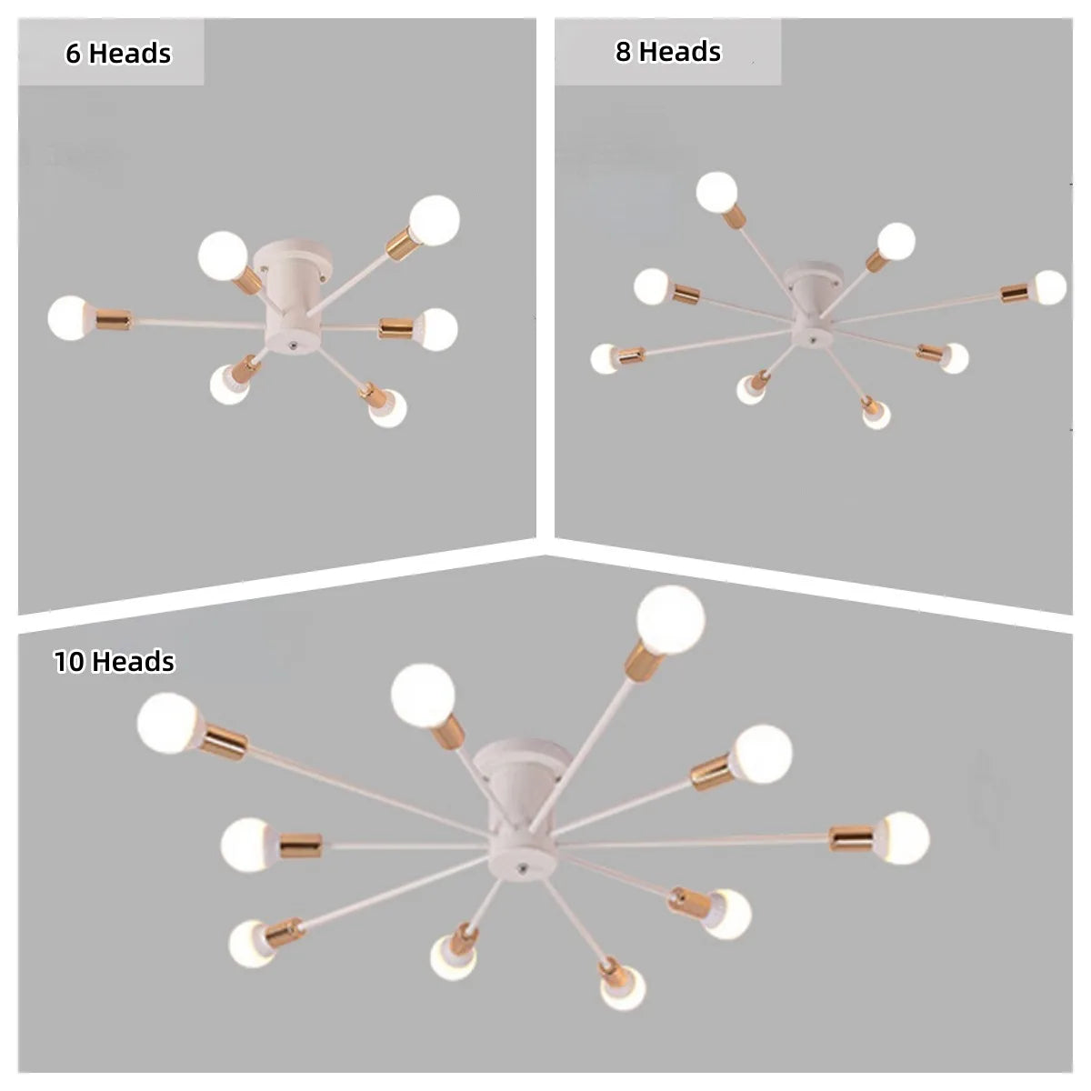 Vintage Pipe Loft Ceiling Chandelier