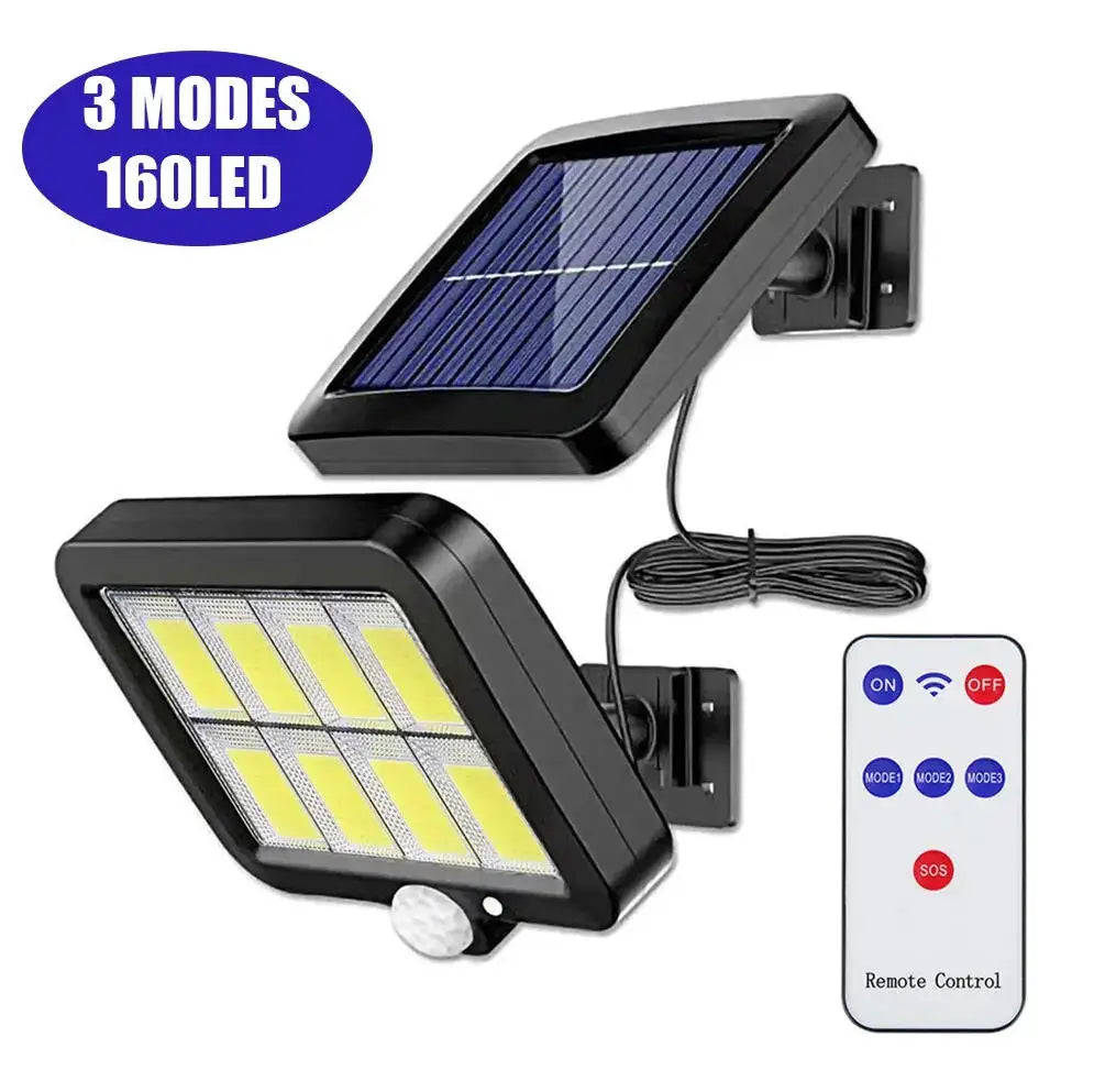 Solar Split Panel Motion Wall Light