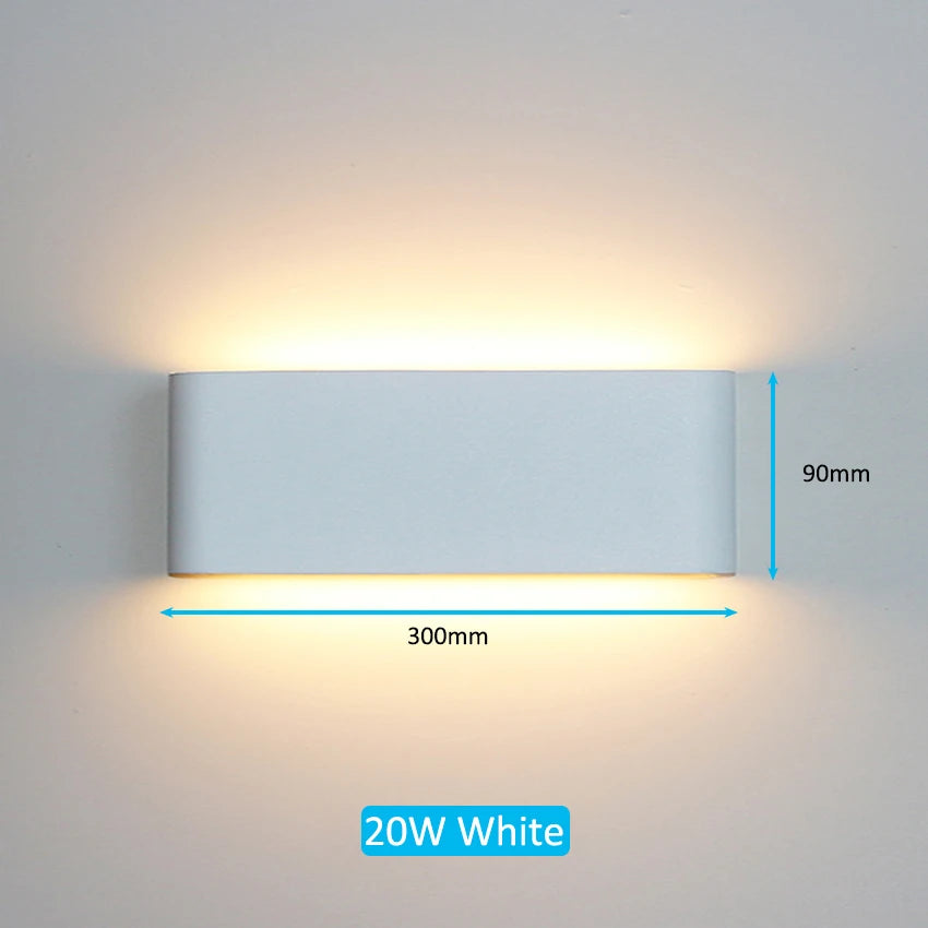 LED Outdoor Waterproof IP65 Wall Light Porch Garden Wall Lamp & Indoor