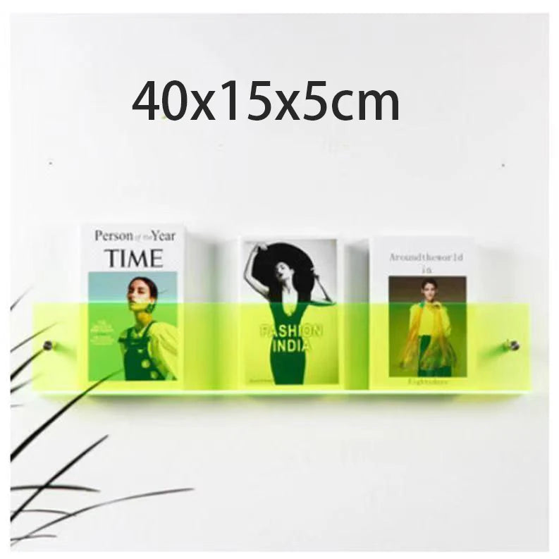 Acrylic Wall Magazine Rack
