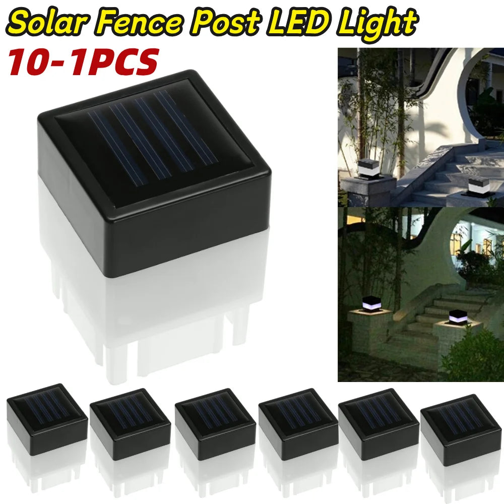 Solar Fence Post Pillar Light