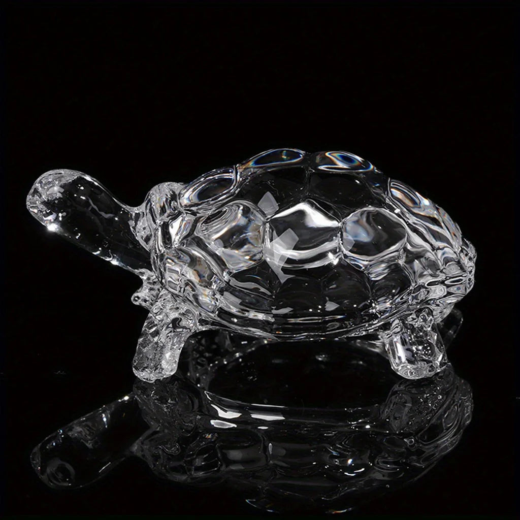 A Crystal Turtle Ornament, Mini Turtle Statue, Lucky Ornament