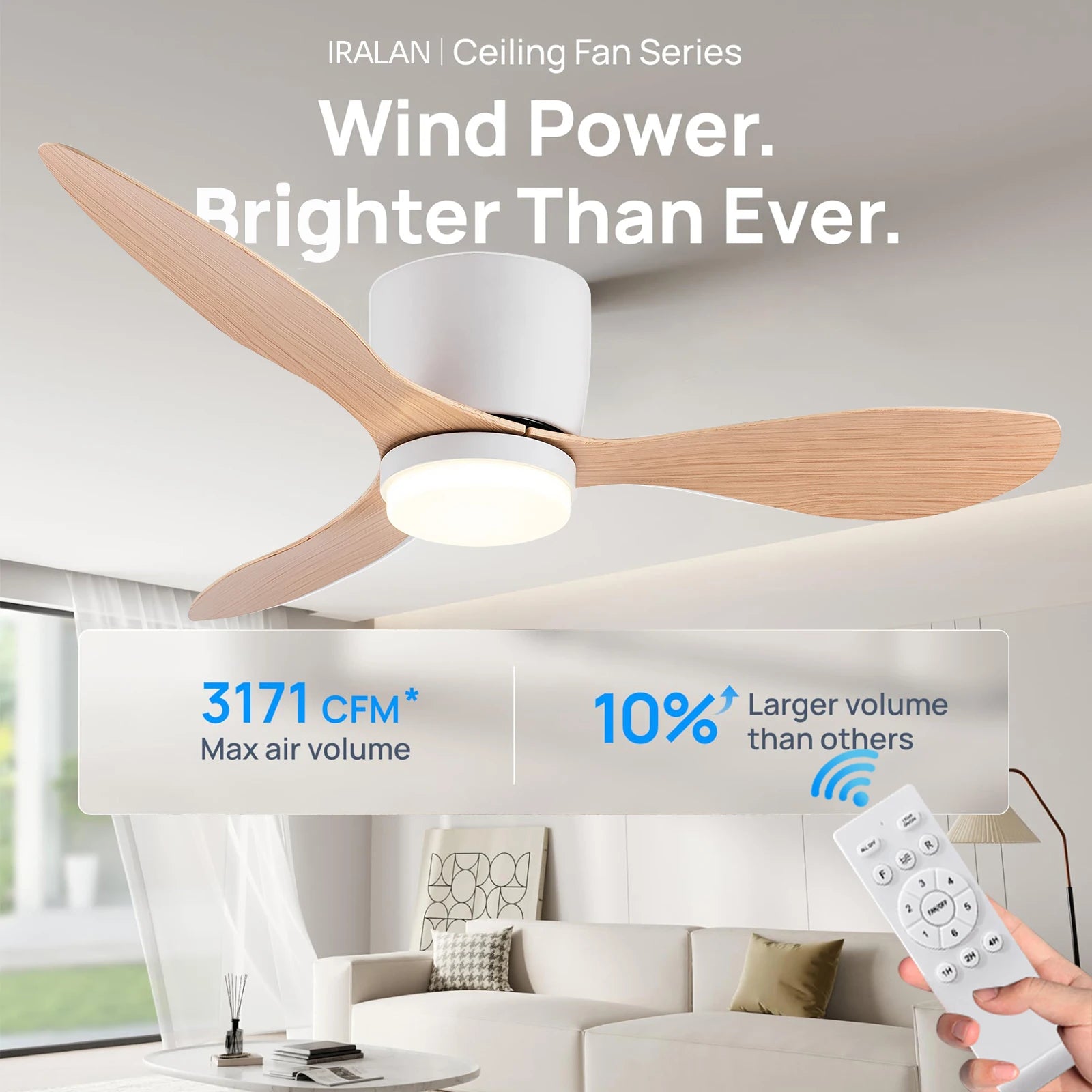 Large DC Motor Ceiling Fan