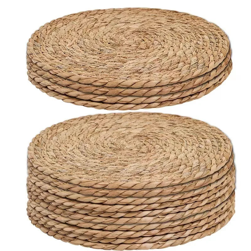 Handwoven Rattan Round Placemats