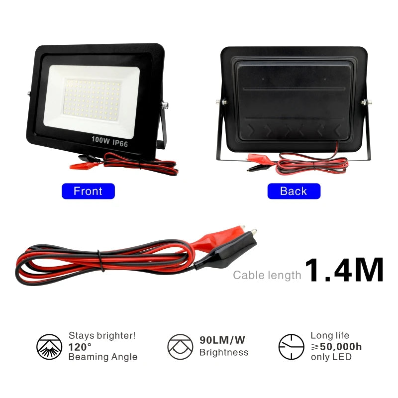 DC 12V Portable LED Flood Light