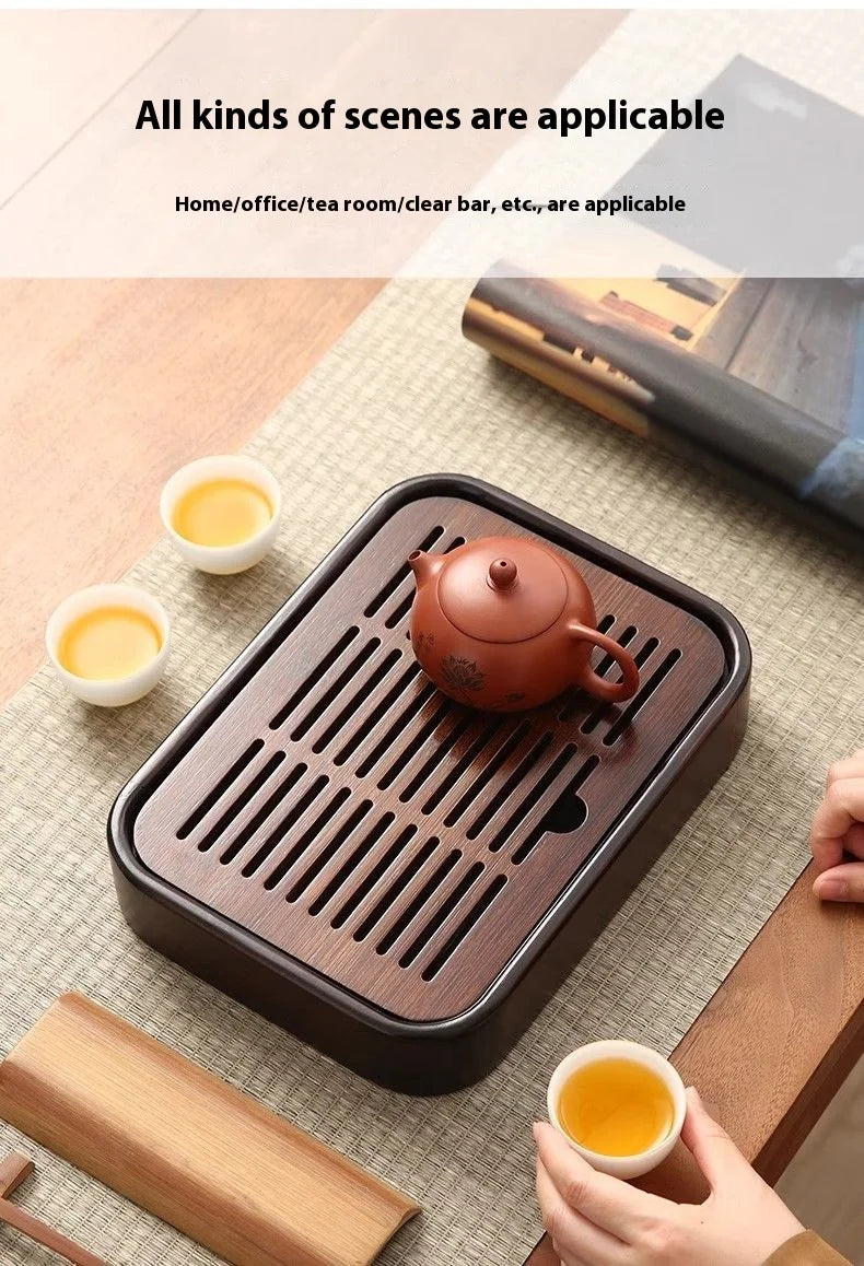 Bamboo Draining Tea Tray