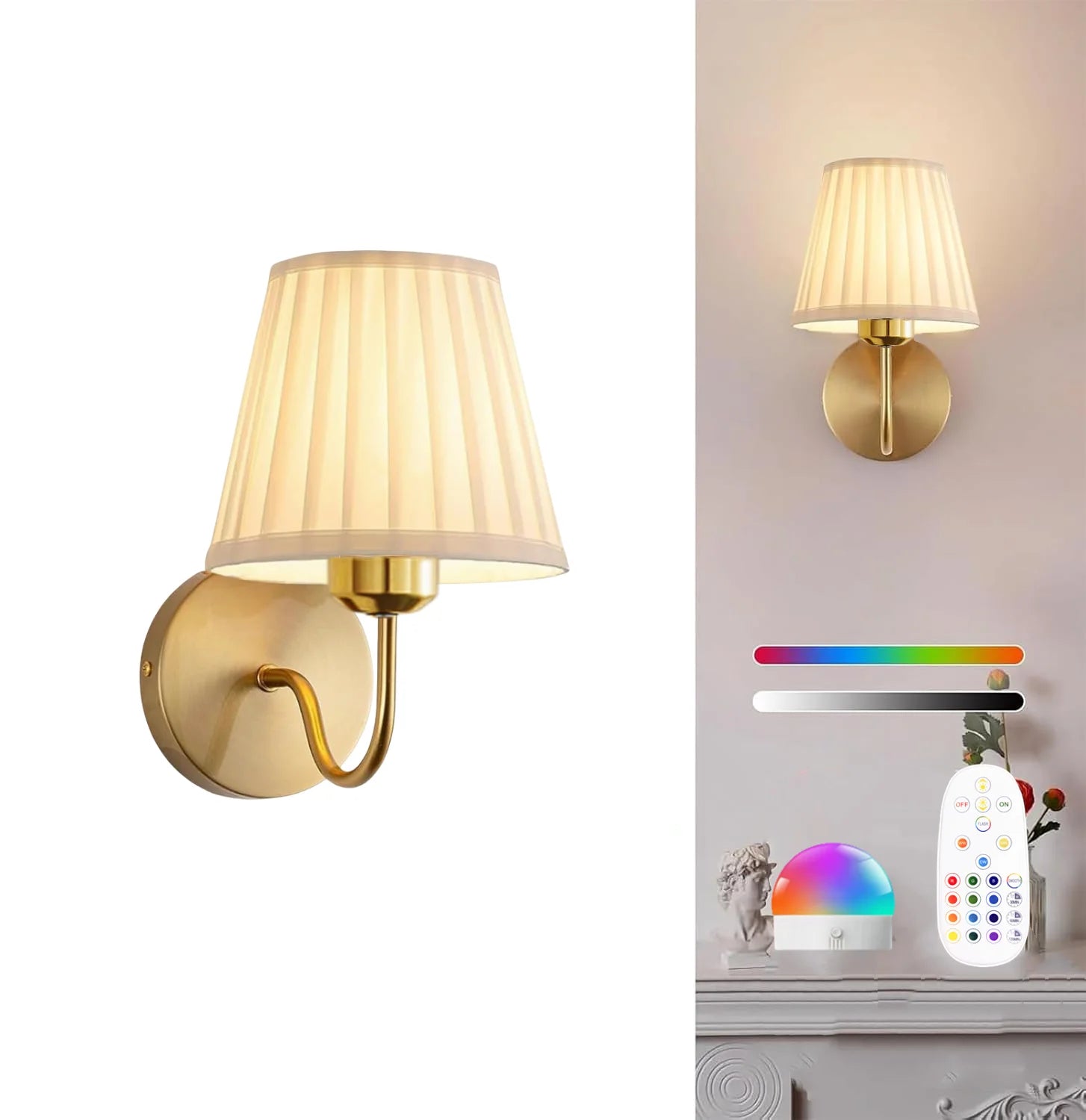 Wireless Colour Changing Wall Light