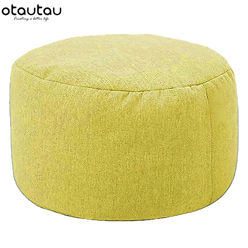 Linen Bean Bag Pouf