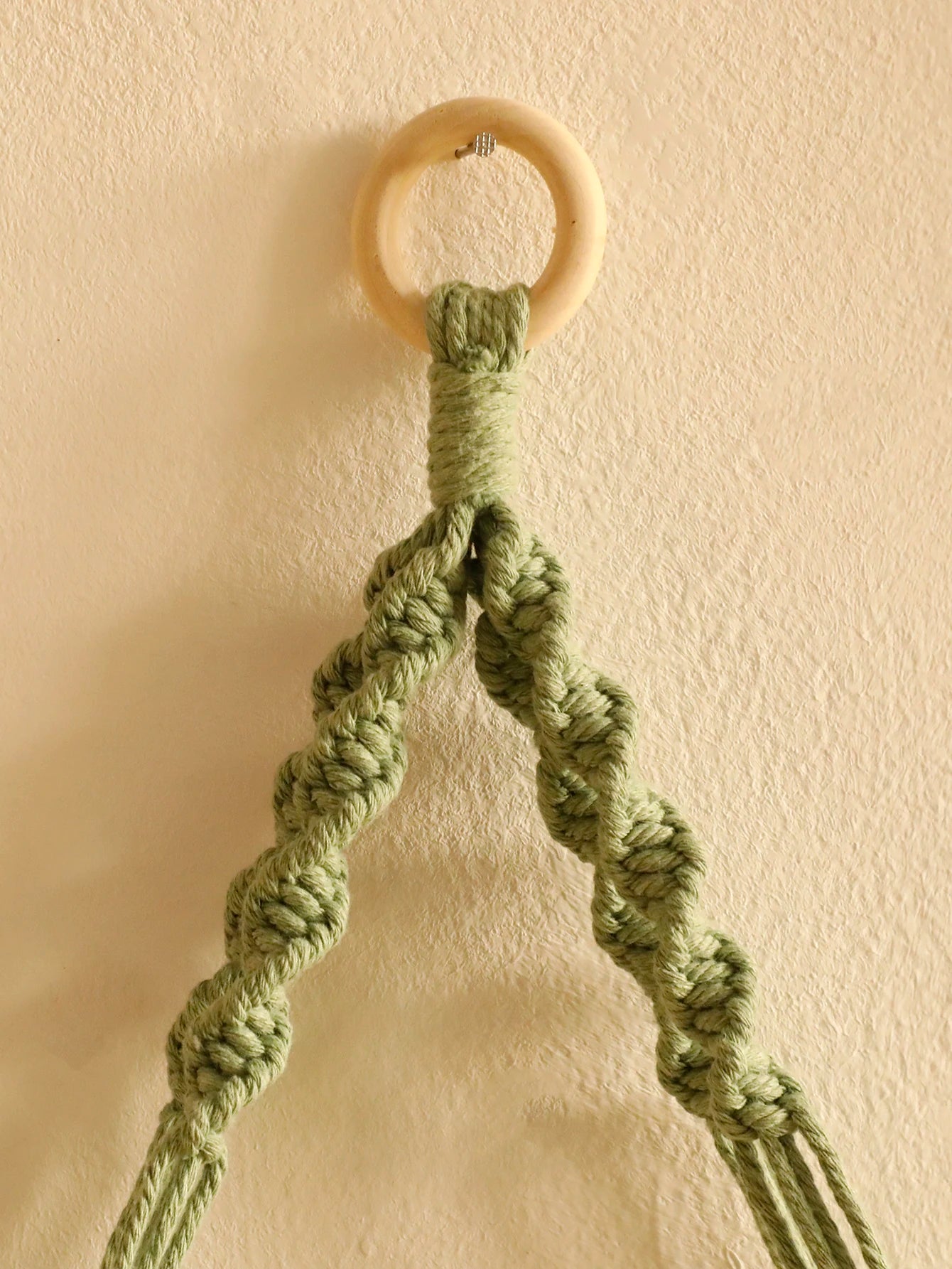 Leaf Macrame Floating Shelf