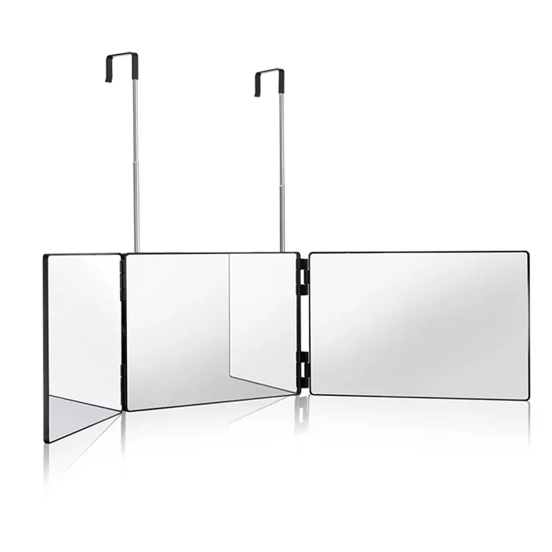 Trifold LED Makeup Mirror for Self Haircut