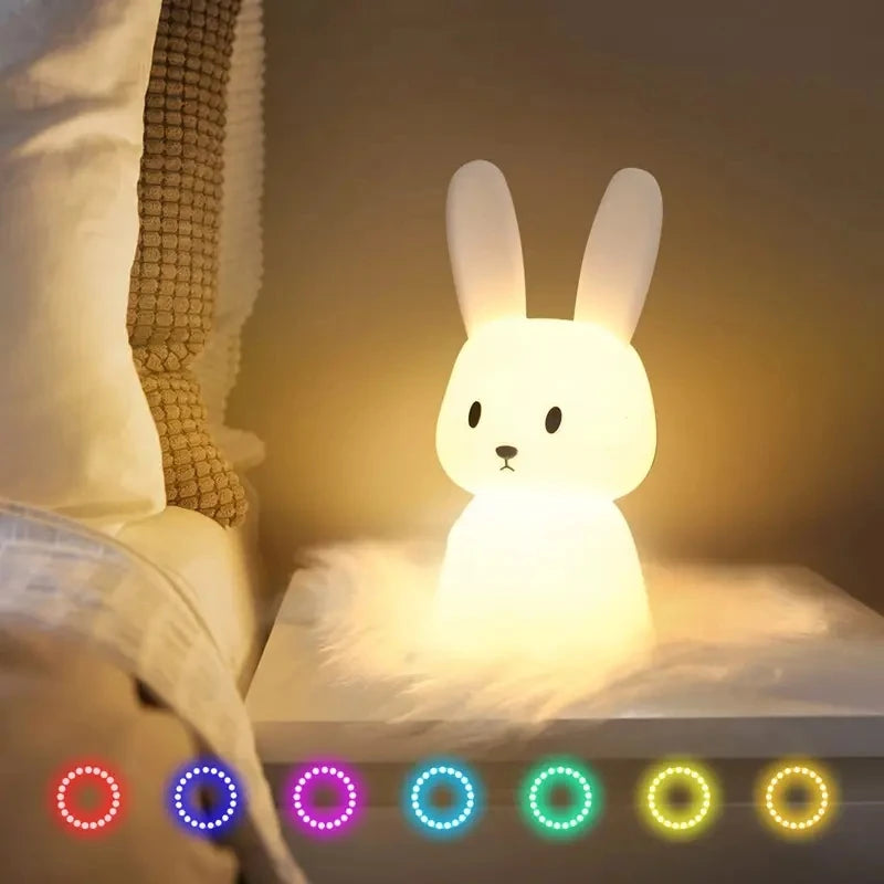 Silicone Rabbit Night Light