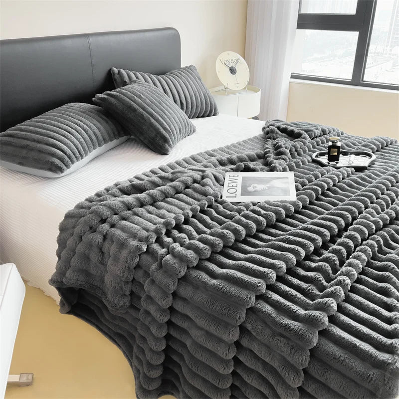 Striped Multipurpose Throw Blanket