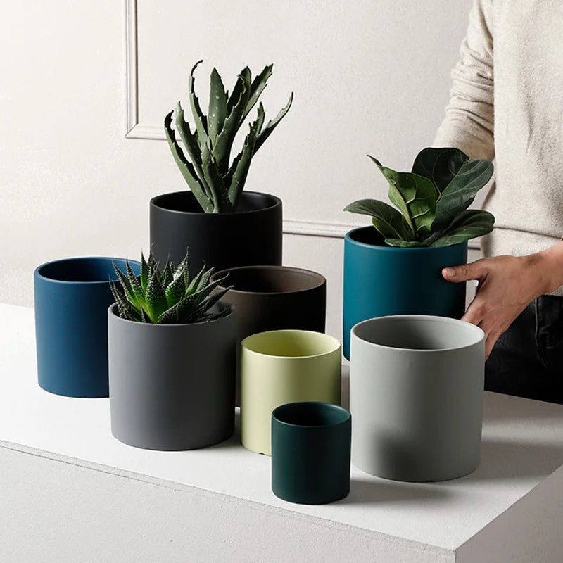 Nordic Style Ceramic Succulent Flower Pot Decorative Vase