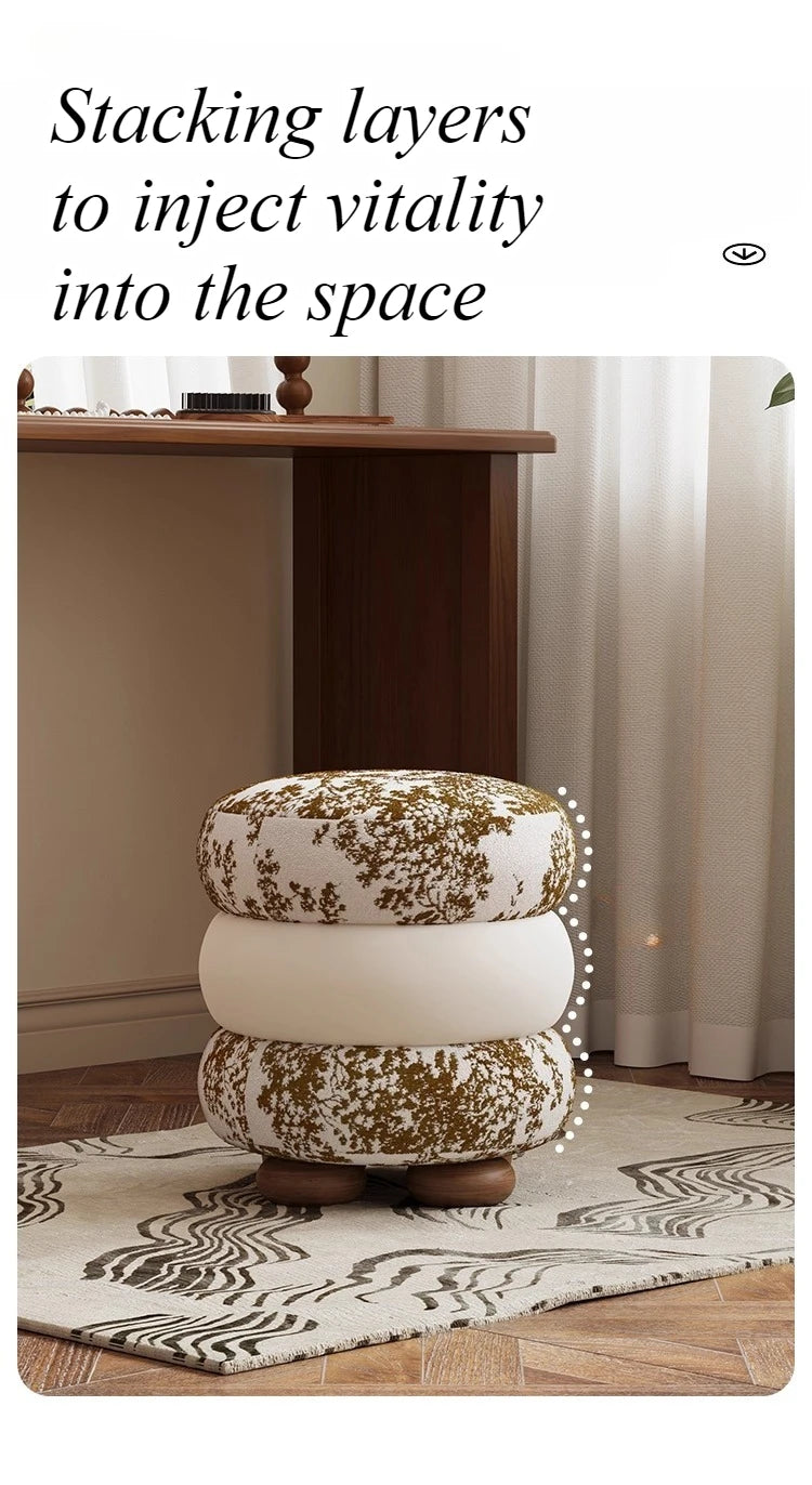 Light Luxury Round Dressing Stool
