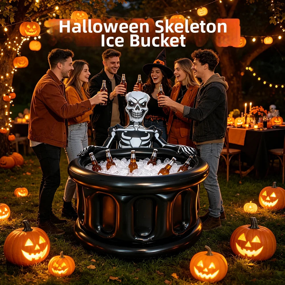 Inflatable Skull Drink Cooler