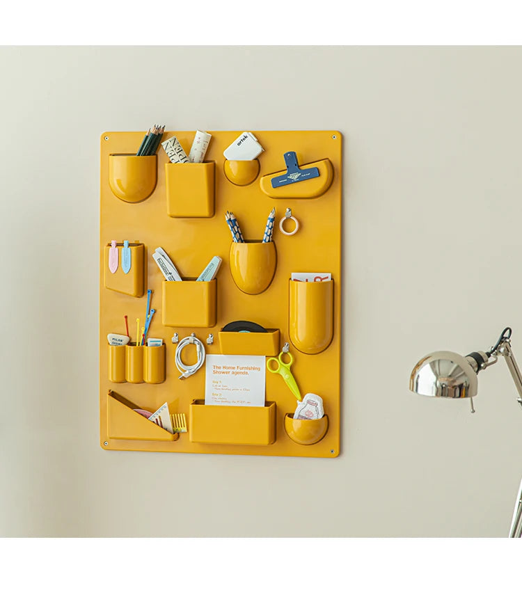 Wall Mounted Storage Rack with Hooks