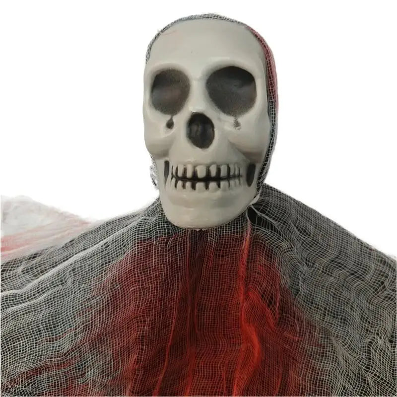 Hanging Bloody Skull with LED Light