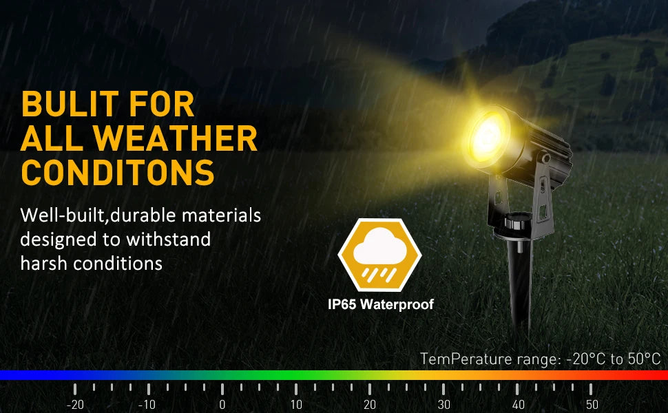 RGB Solar Garden Spotlight