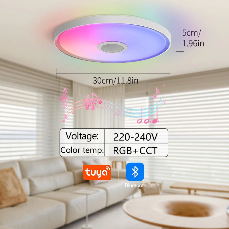 Smart RGB Music Ceiling Light with Speaker