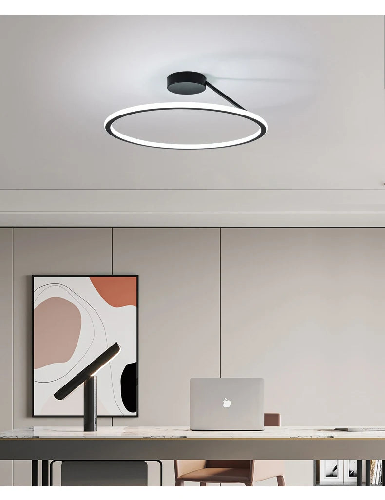 Simple Round Ring Ceiling Chandelier