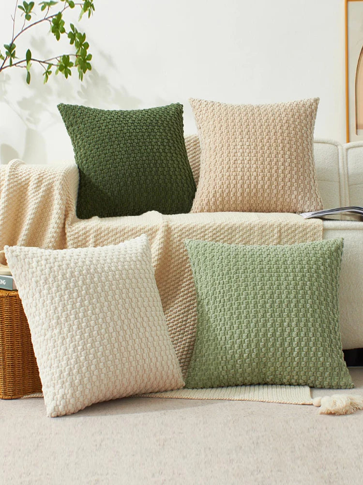 Double Sided Waffle Knit Cushion Cover