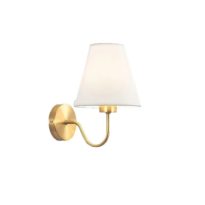 Retro Fabric Bedside Wall Lamp